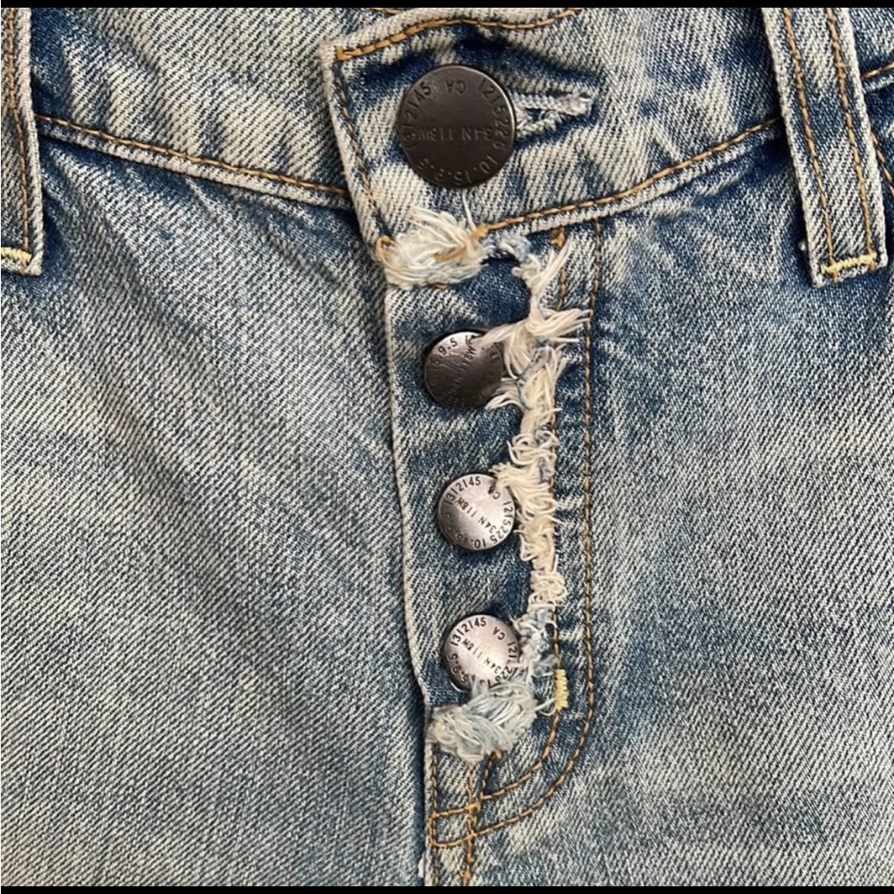 Anthropologie Current Elliott Cropped Cuffed boyfriend jeans - Picture 2 of 4